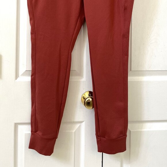 NWOT LADIES SIZE 1X HALARA RUST DRAWSTRING FRONT POCKETS JOGGERS - Picture 2 of 3